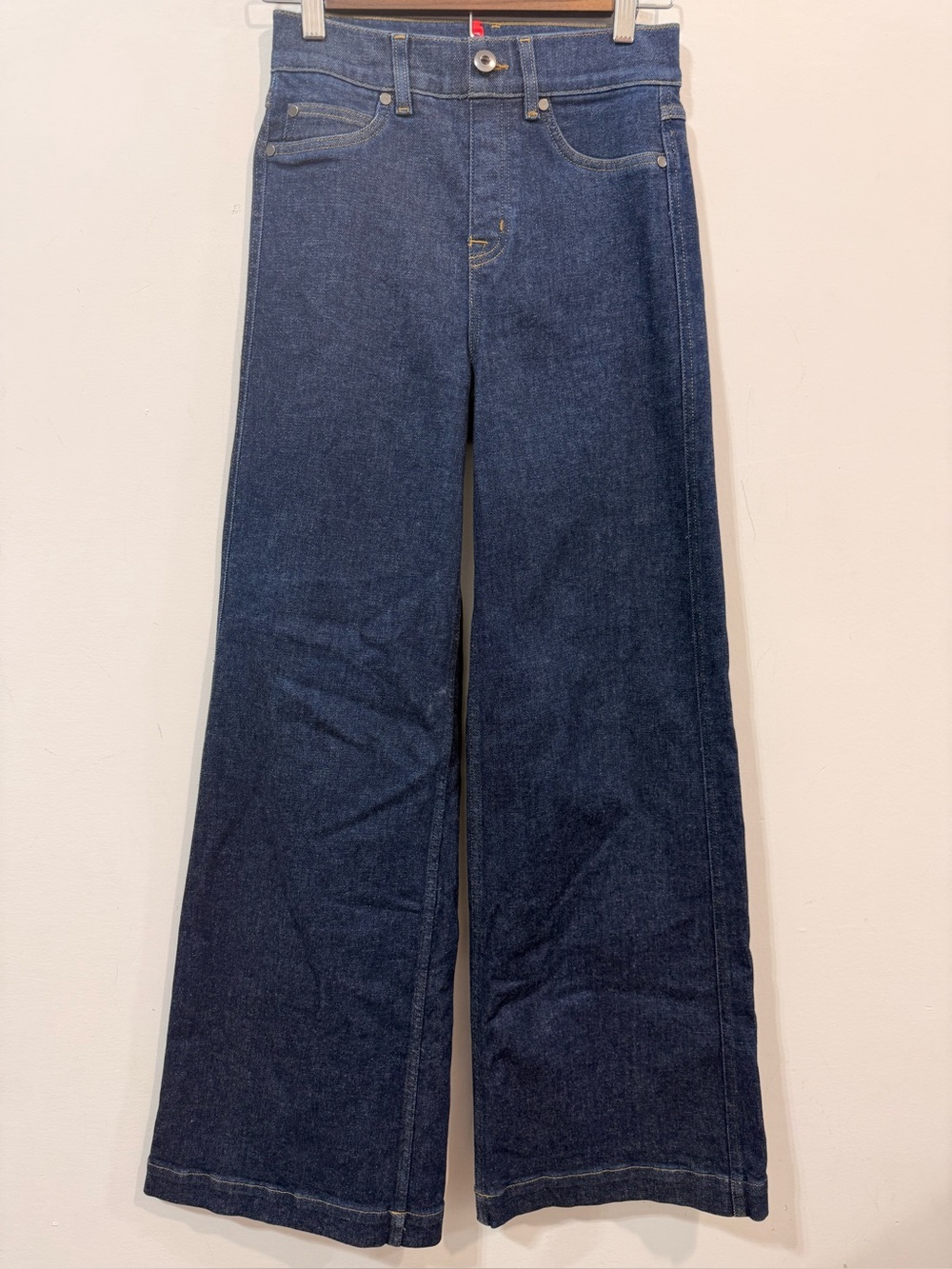 Spanx Shaping Denim High Rise Wide Leg Jeans SIze XS